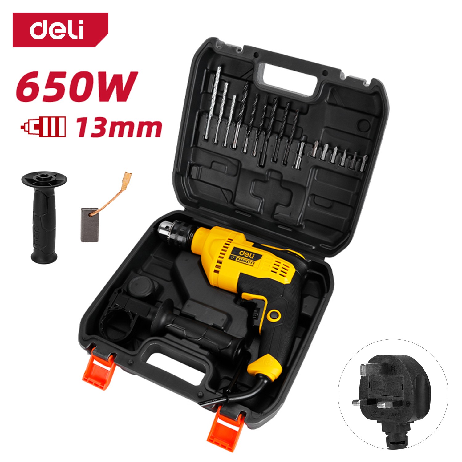 Мини фреза 550W 6mm Deli