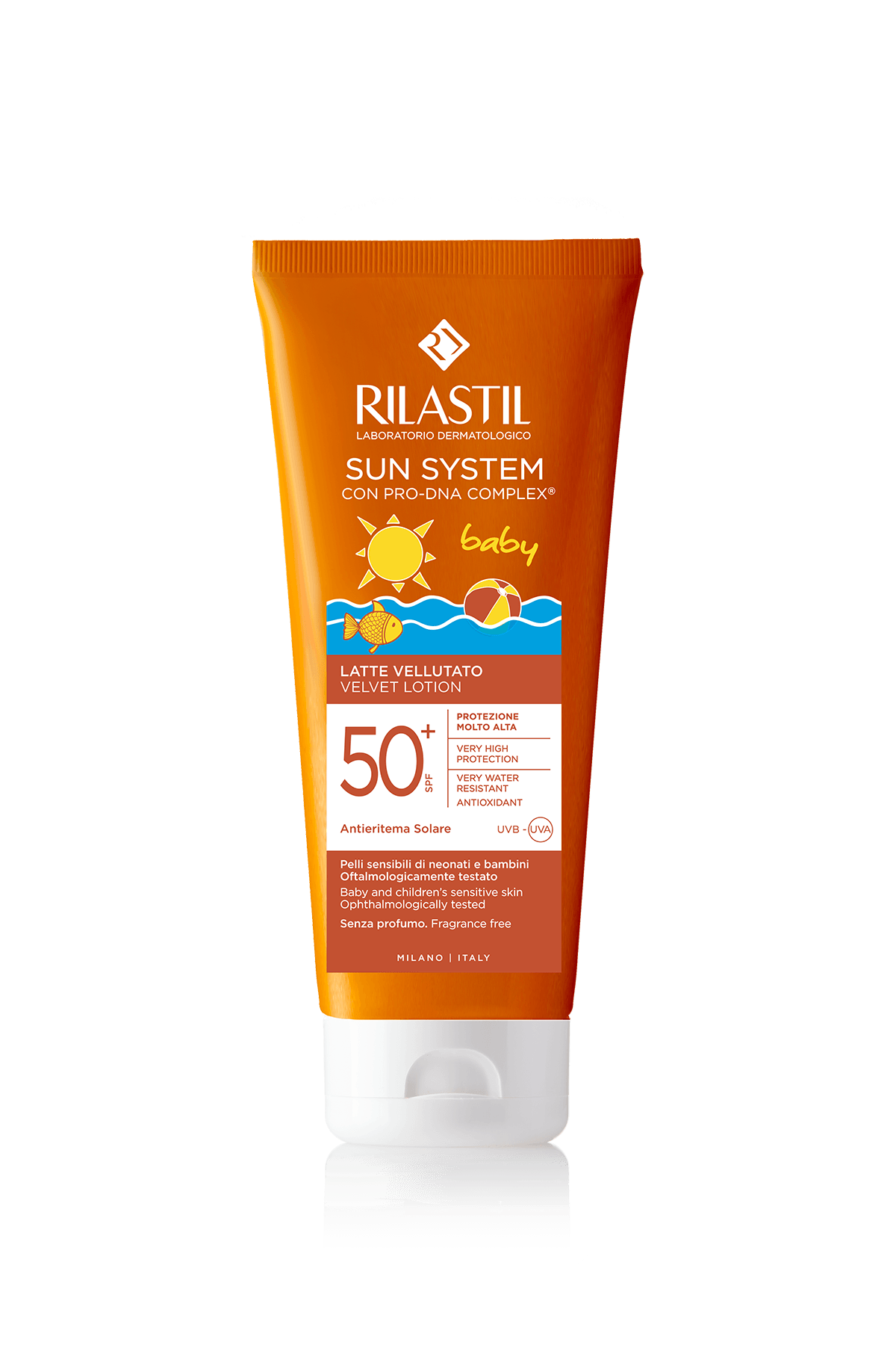 RILASTIL Бебешки лосион SPF 50+ Sun System Velvet 200ml