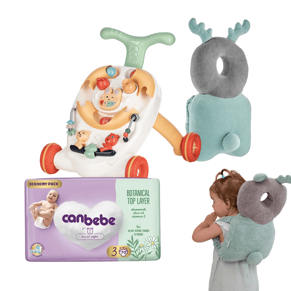 Сет за Бебиња – Проодувалка, Заштитно Перниче и Пелени Canbebe