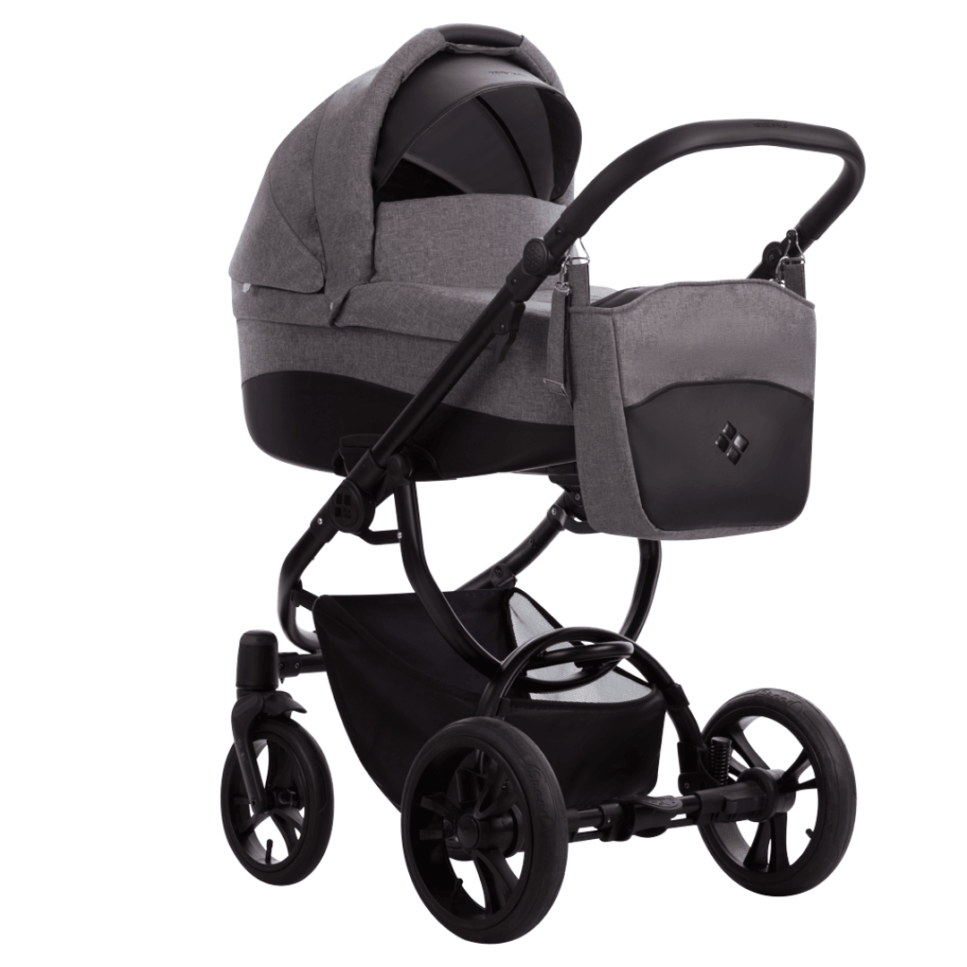 BEBETTO Количка 2-во-1 HOLLAND NEW црн рам дезен 01