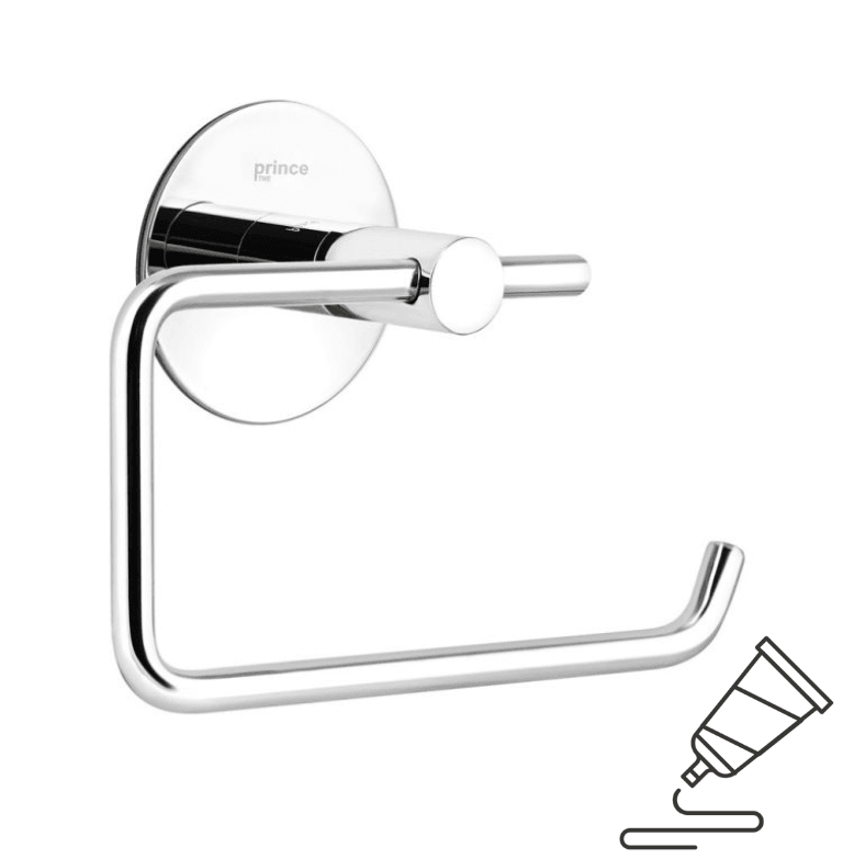Aqua Form Држач За Тоалет Хартија, Колекција Принц, Монтажа Со Лепење, Месинг Хромиран, 1004