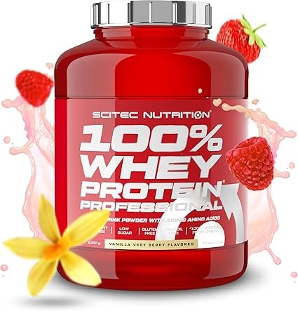 SCITEC NUTRITION 100% Whey Протеин Professional Vanilla Very Berry 2350g