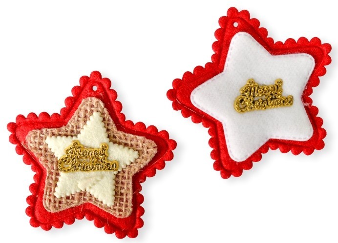 STATOVAC Декорации, Новогодишни, Dzвезди, 1/2, Crafty NY, 137100, 6,5*6,5цм