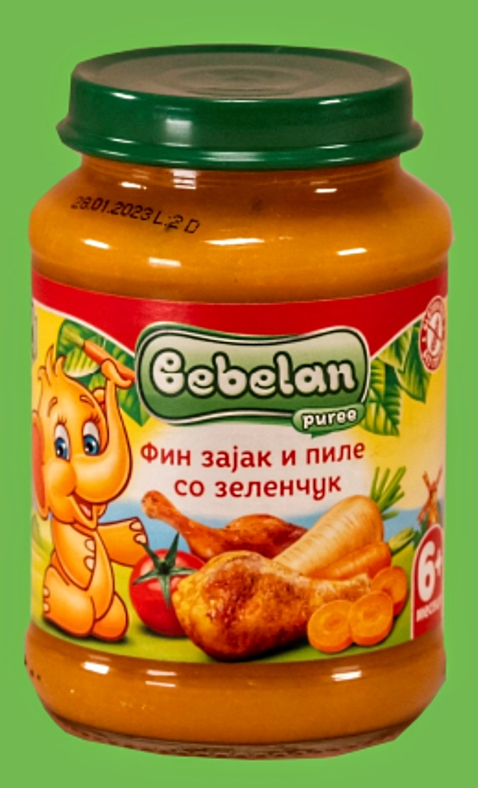 BEBELAN Каша 190г, Фин зајак и пилешко со зеленчук, 6+