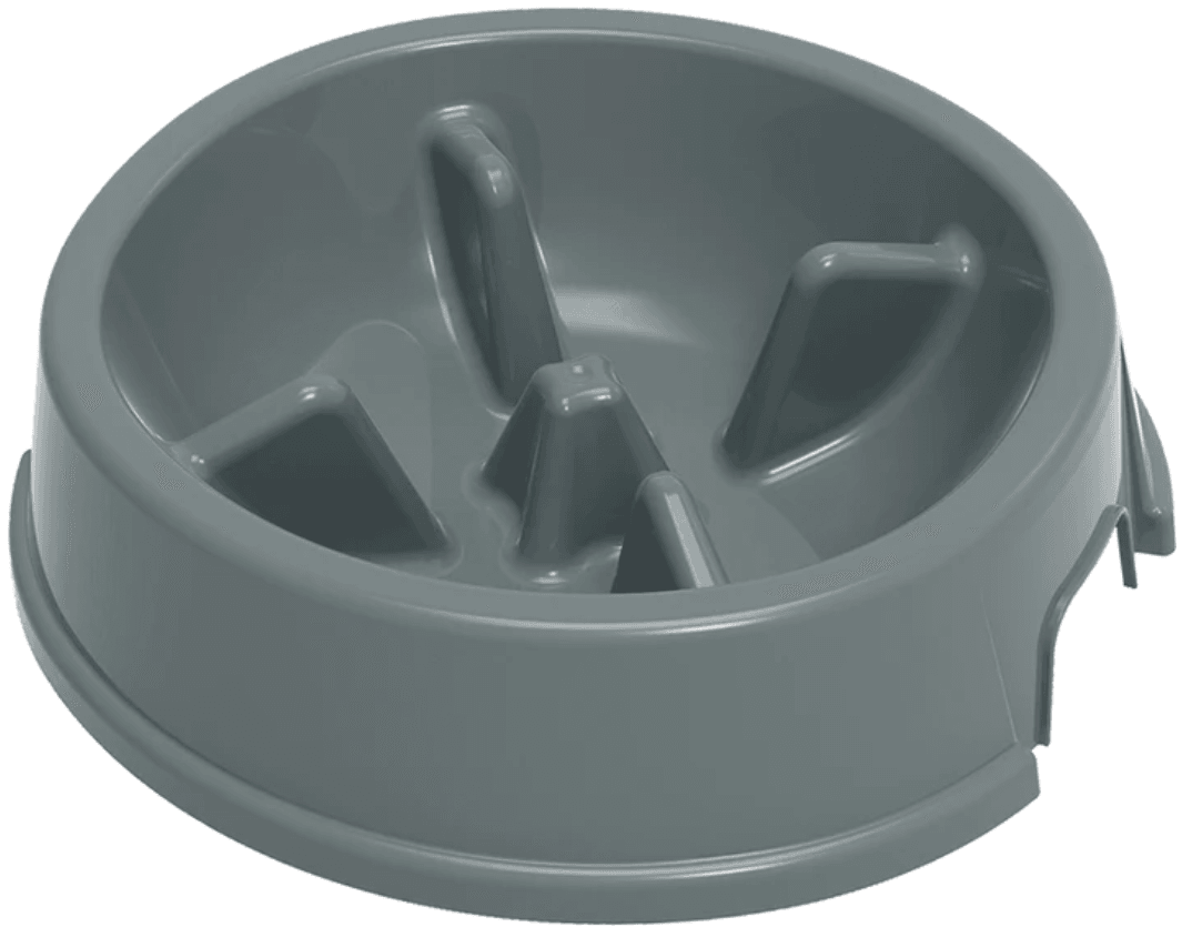 PetMax Bowl Slow, 1l, сив