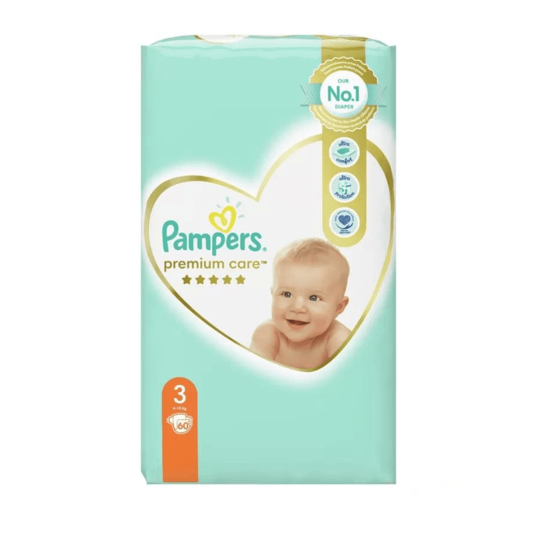 PAMPERS Premium Care Пелени пакување 3 midi 60/1