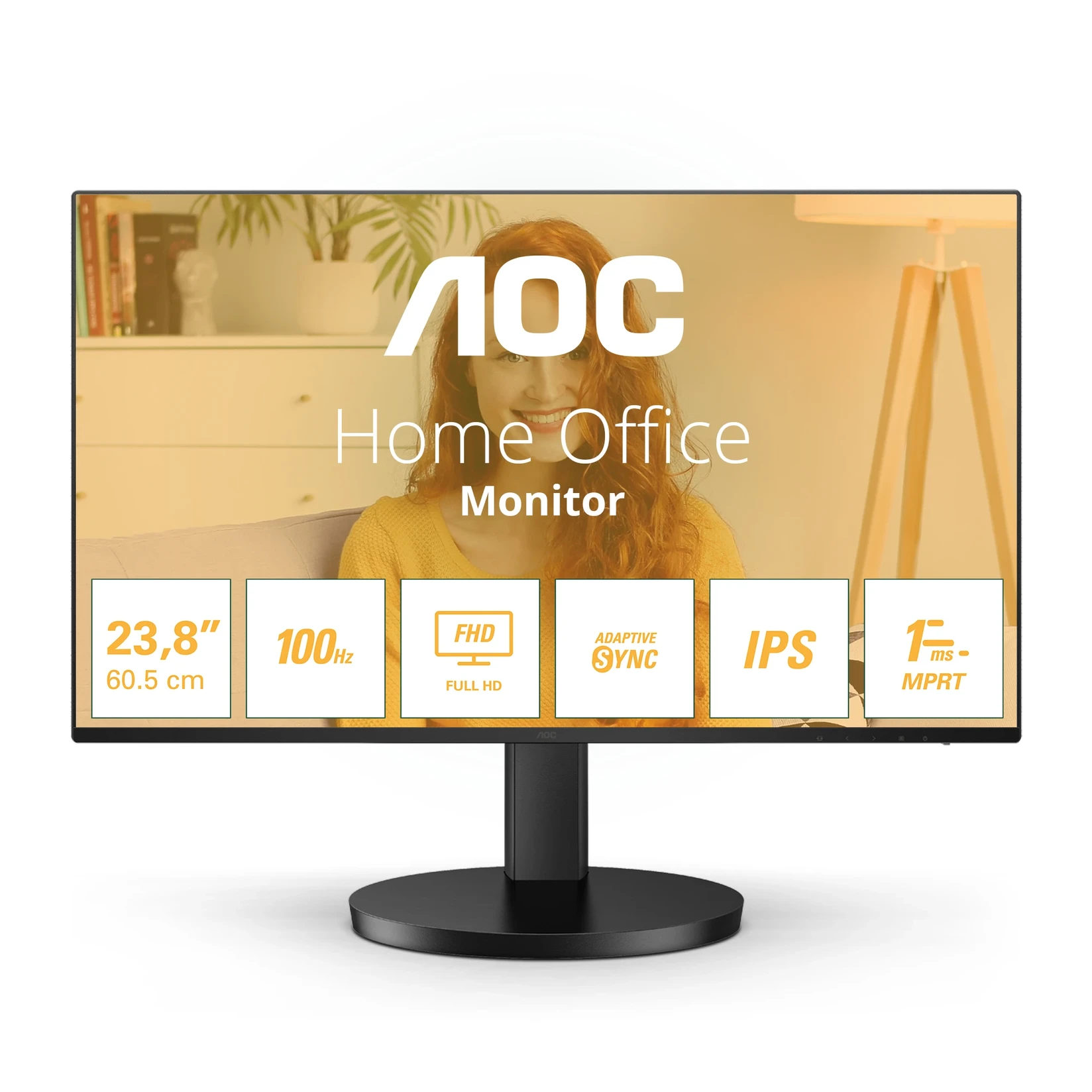 AOC Монитор 24 24B3HA2 FullHD / IPS / 100Hz / 1ms / HDMI / VGA