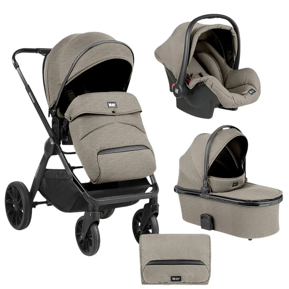 KIKKA BOO Количка 3 во 1 Tiffany Беж