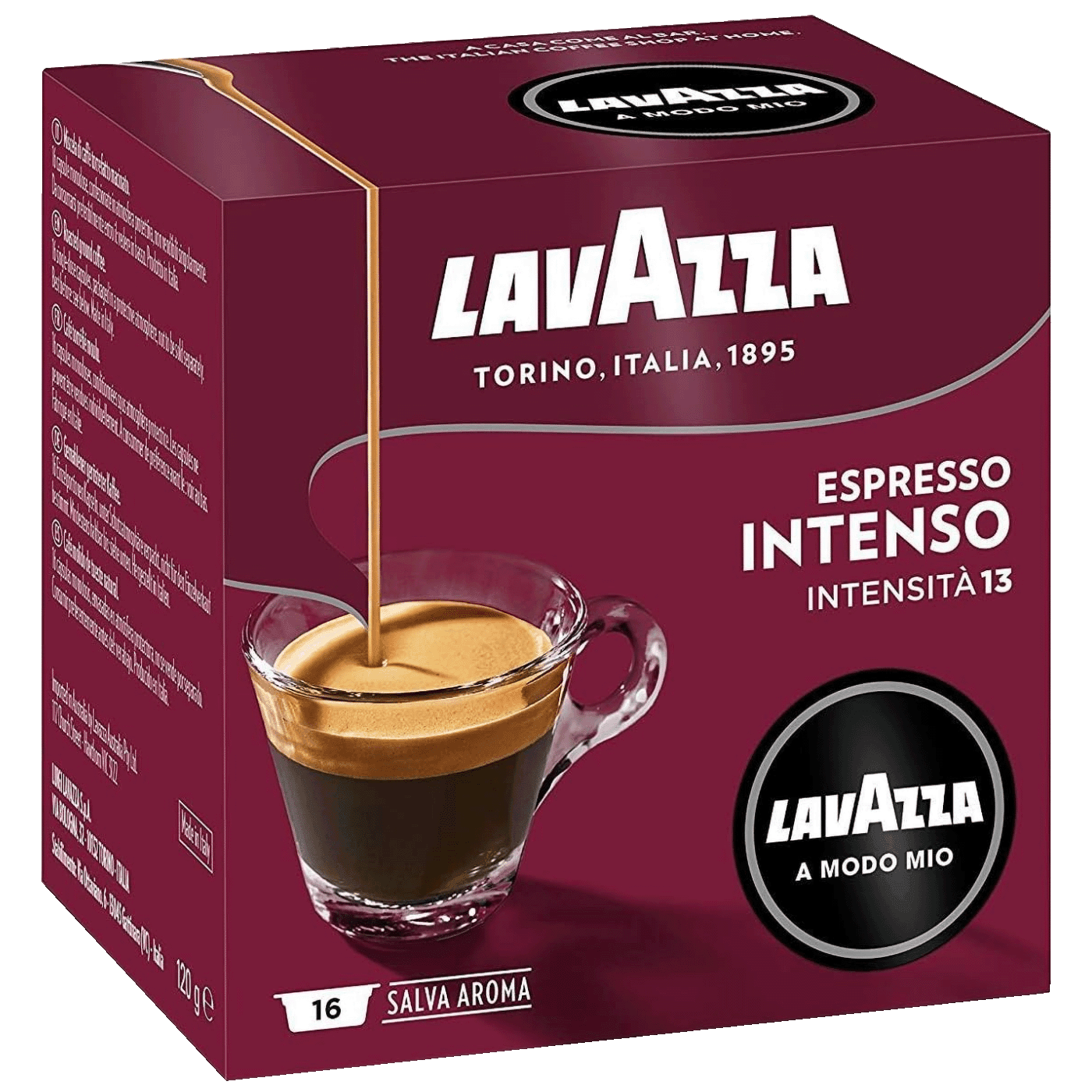LAVAZZA Kапсули Intenso A Modo Mio, 16 парчиња