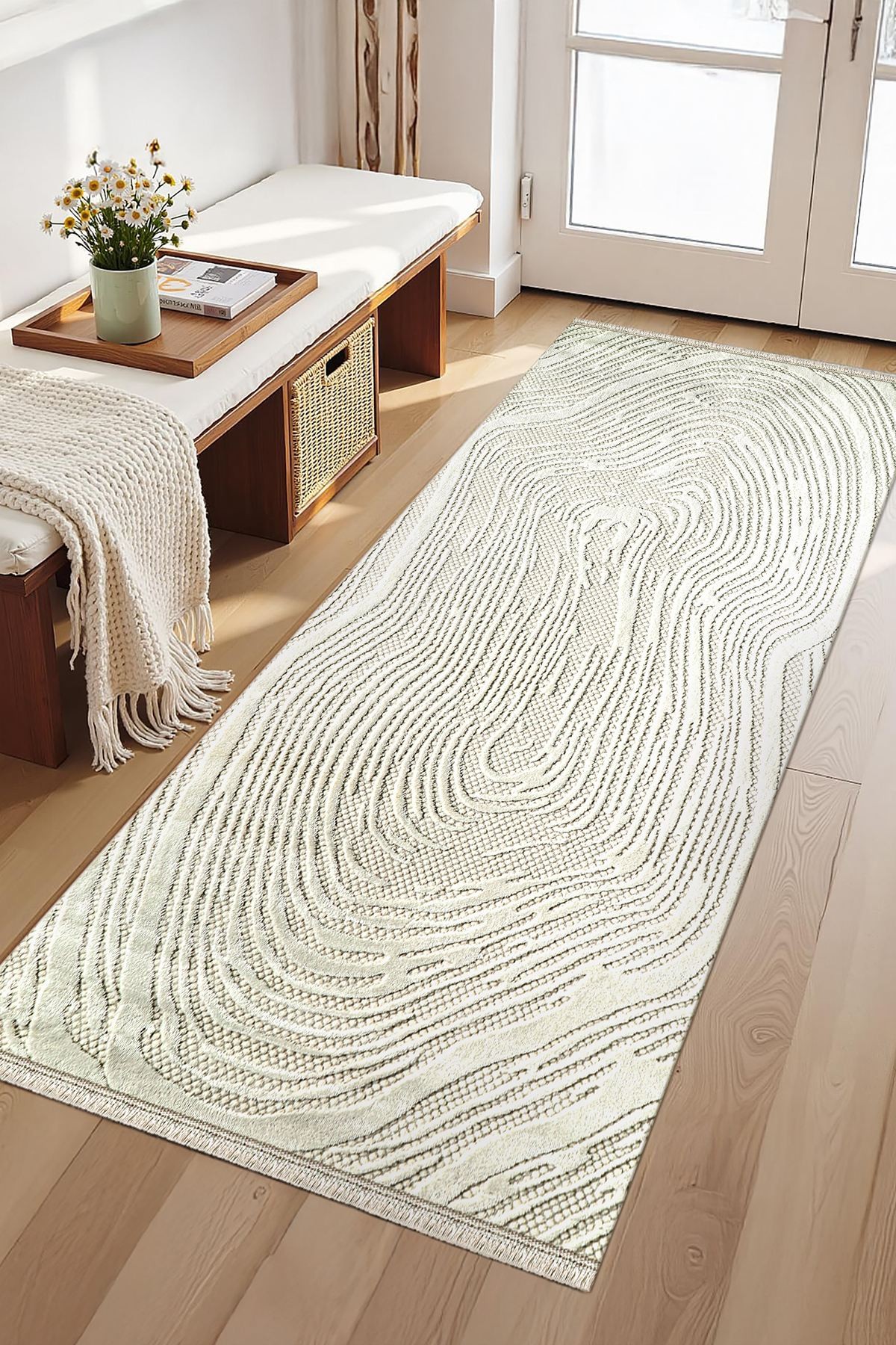 Conceptum Hypnose Rug Amorf-Ar003, овален, 80x150 cm, крем