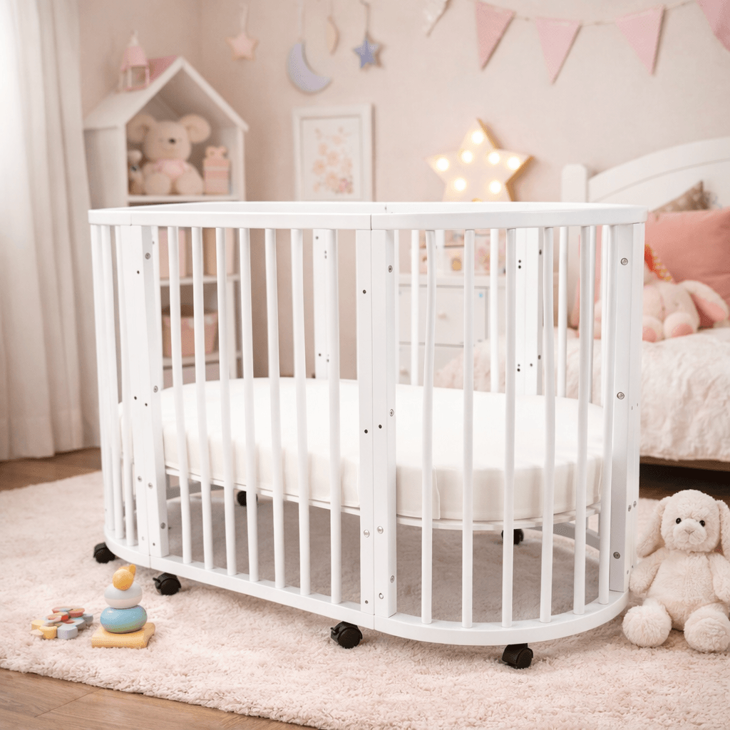 LOCO CROCO Дрвено Креветче 5 во 1 Sleepy Round