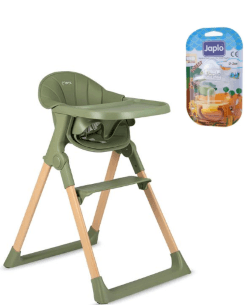 Практичен сет за удобност и хранење - MoMi LISSO Feeding Chair + Japlo Цуцла