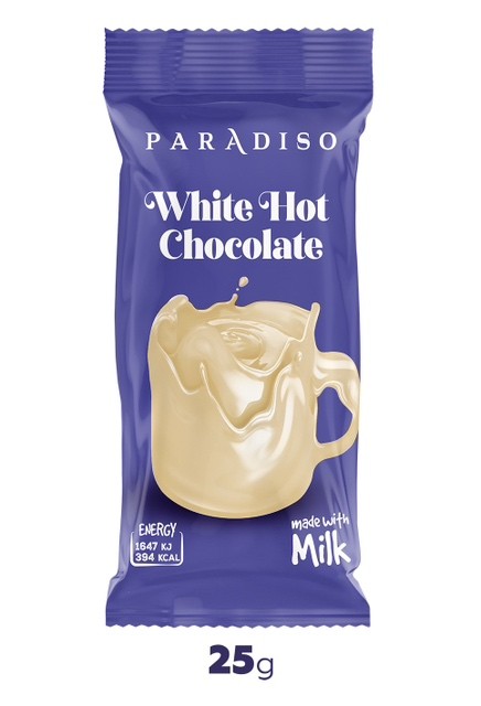 PARADISO Бело млечно чоколадо 25г, пакување 16/1