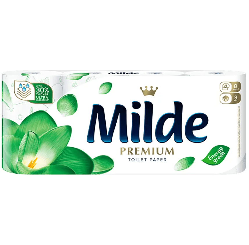 MILDE Тоалетна хартија Green  8/1