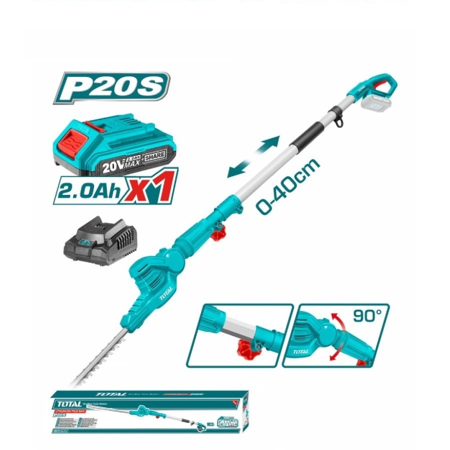 TOTAL Батериски Тример за Жива Ограда, TPHT2016012