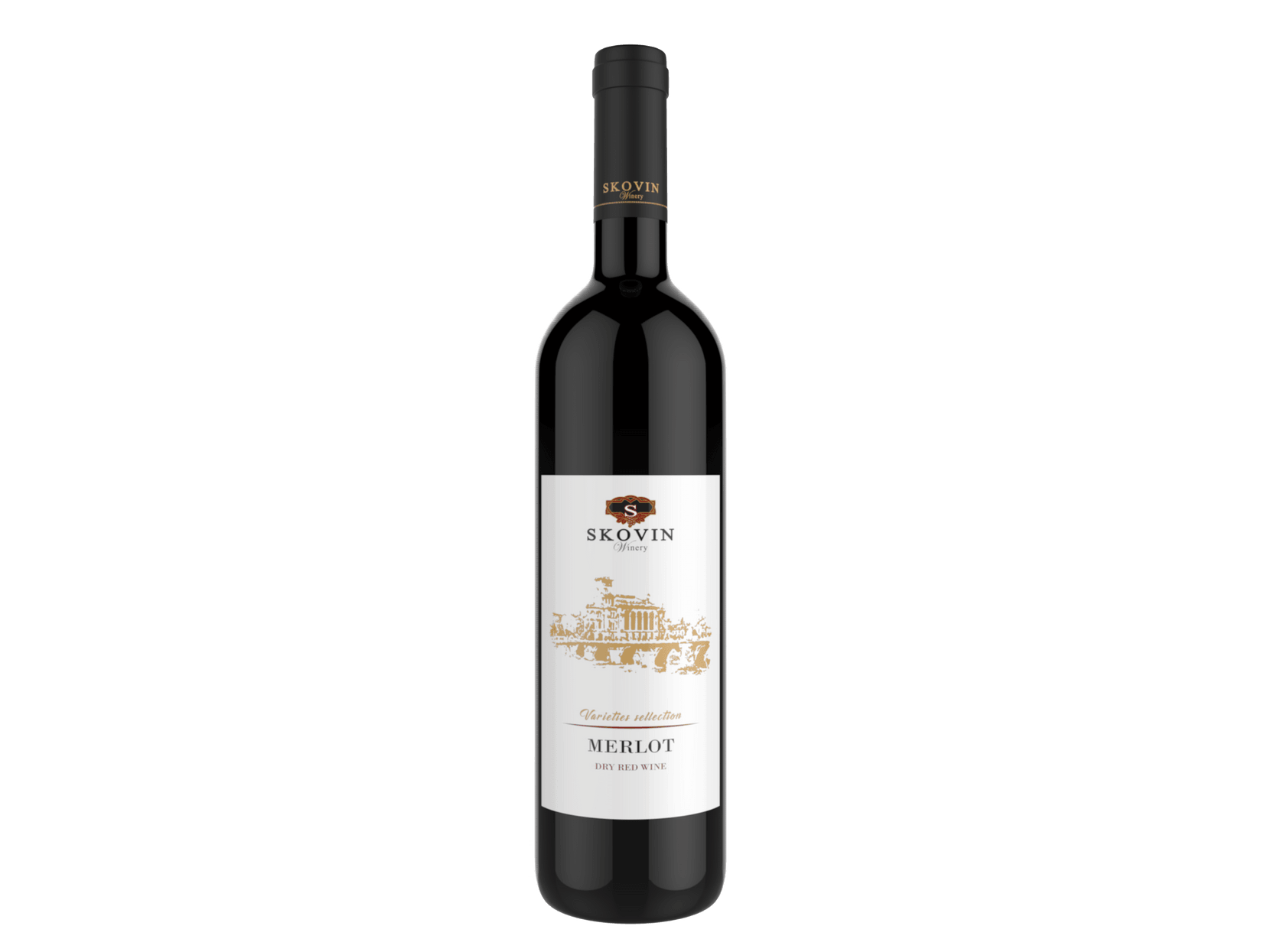 SKOVIN Црвено суво вино Merlot 0.75л