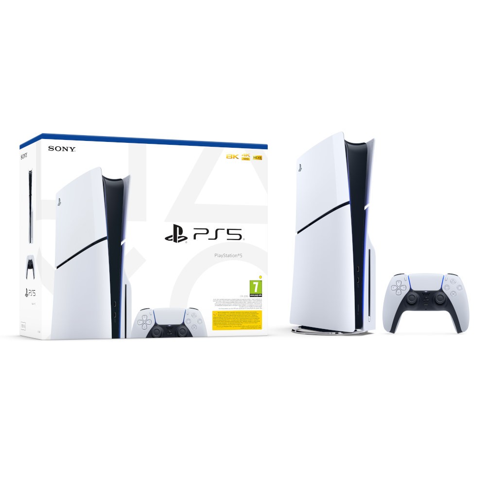 SONY PS5/EAS Playstation 5 Slim, 1TB, Blu-Ray Edition, Бел