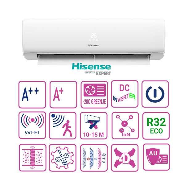 HISENSE Клима инвертер KB50XS1E WINGS PRO