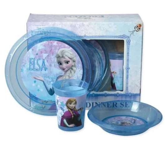 BEST BUY BEST BUY Сет, Детски, Чаша+2 чинии, ПВЦ, Frozen, Tomy, 322811/805008