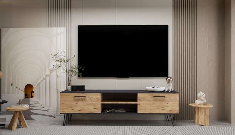 SITONA ТВ комода LUMIA - 160 × 30 × 45 см