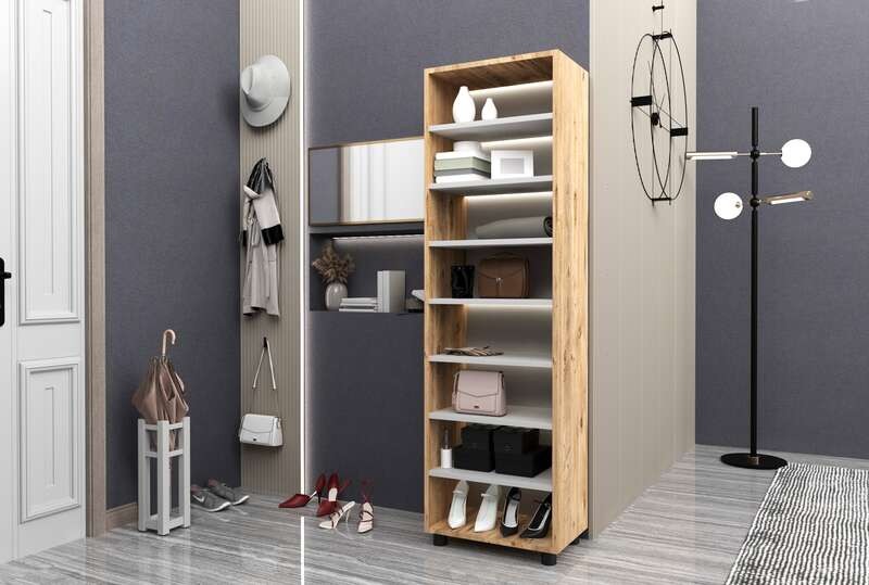 Sitonia Плакар со полици ESTRI - 180 × 30 × 49 см