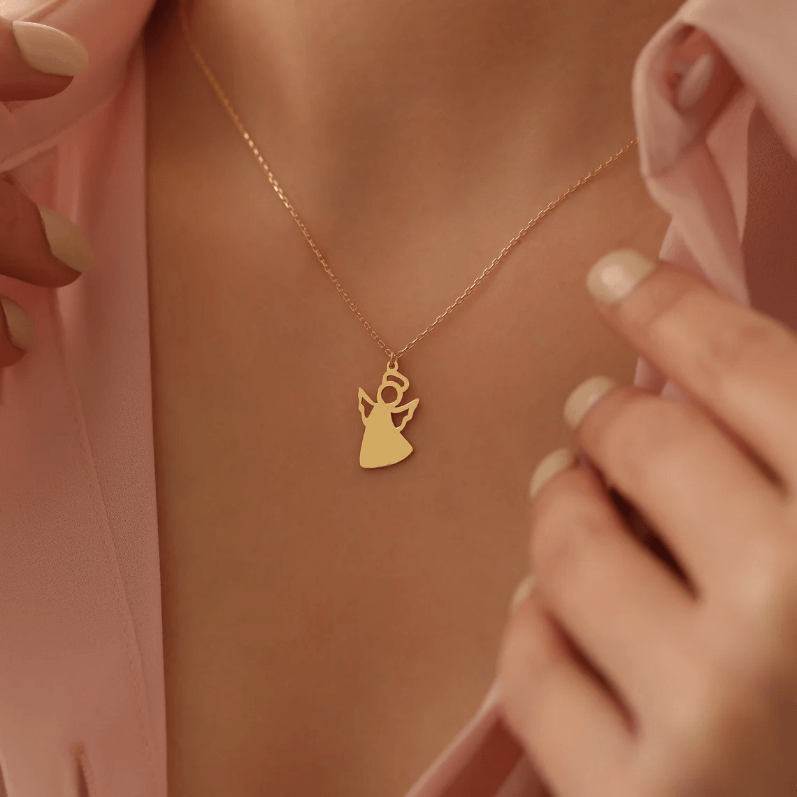 LUXARTO JEWELRY Ланче изработено со ангелче