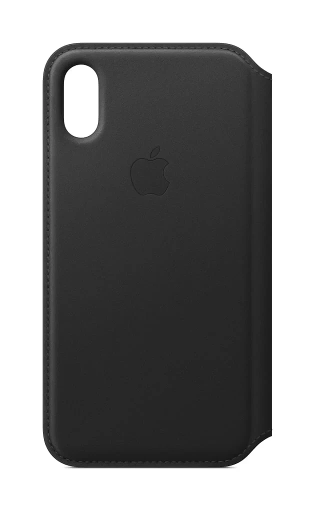 Apple iPhone XS Кожна Маска -Црна