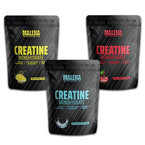 MALENA SUPPLEMENTS Сет 100% Чист Креатин Монохидрат Манго, Цреша, Натурал
