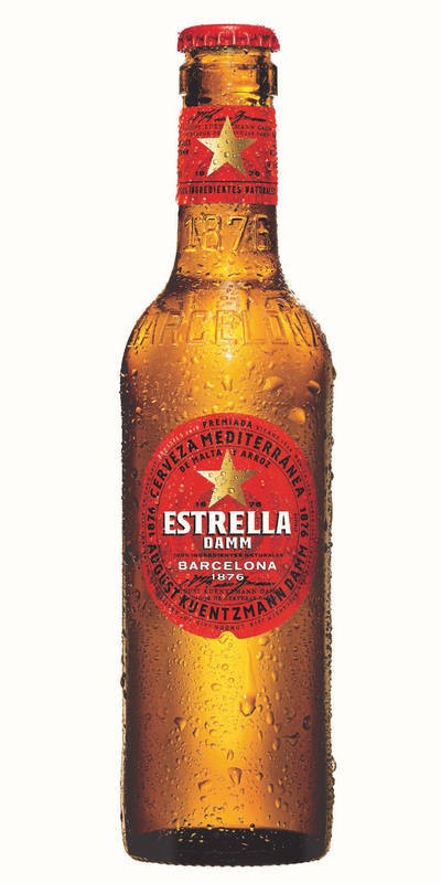 ESTRELLA DAMM Светло лагер пиво, шише 0.33л.