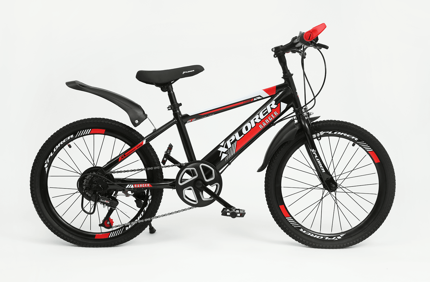 Xplorer Детски велосипед Ranger 20", црно-црвен