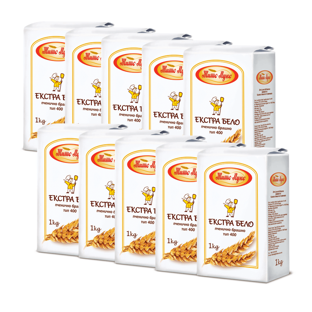 ЖИТО ЛУКС брашно т-400 10*1кг.