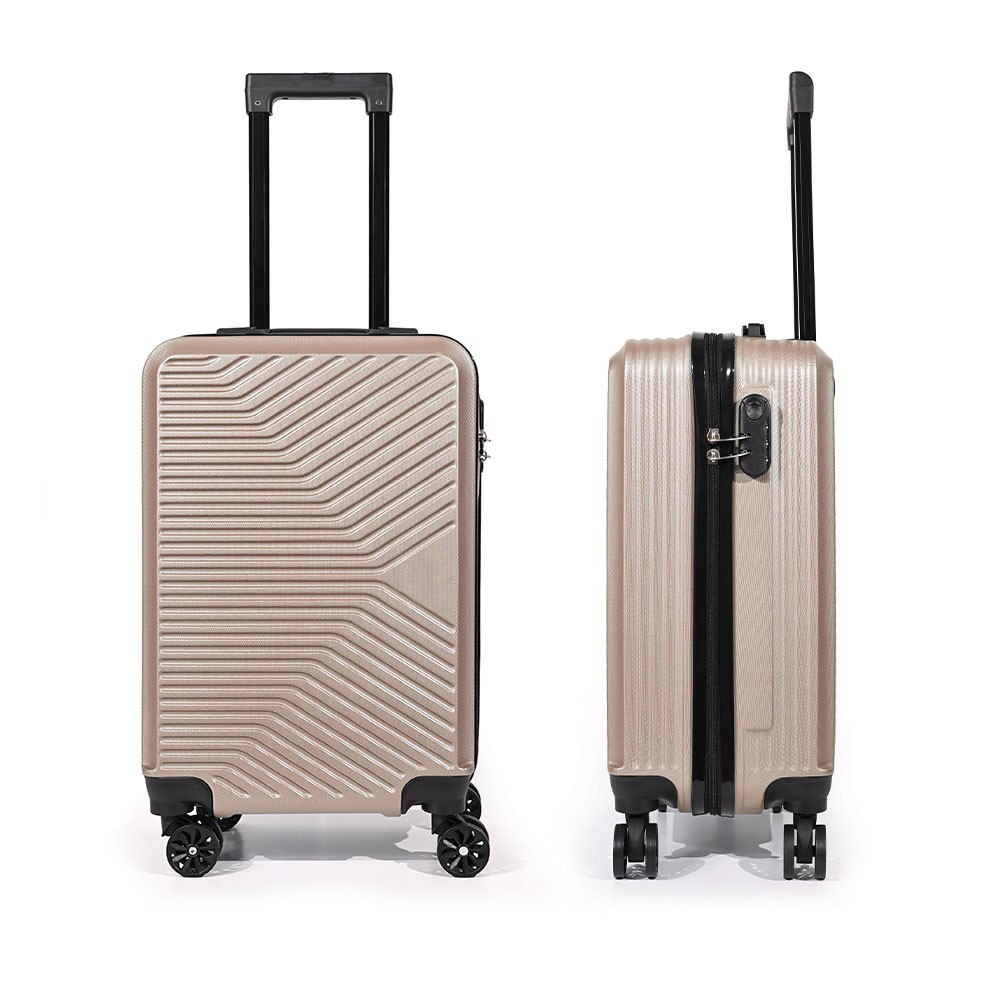 Tripmates Куфер ABS 55×36×23 cm - 360° тркала, шампањ боја