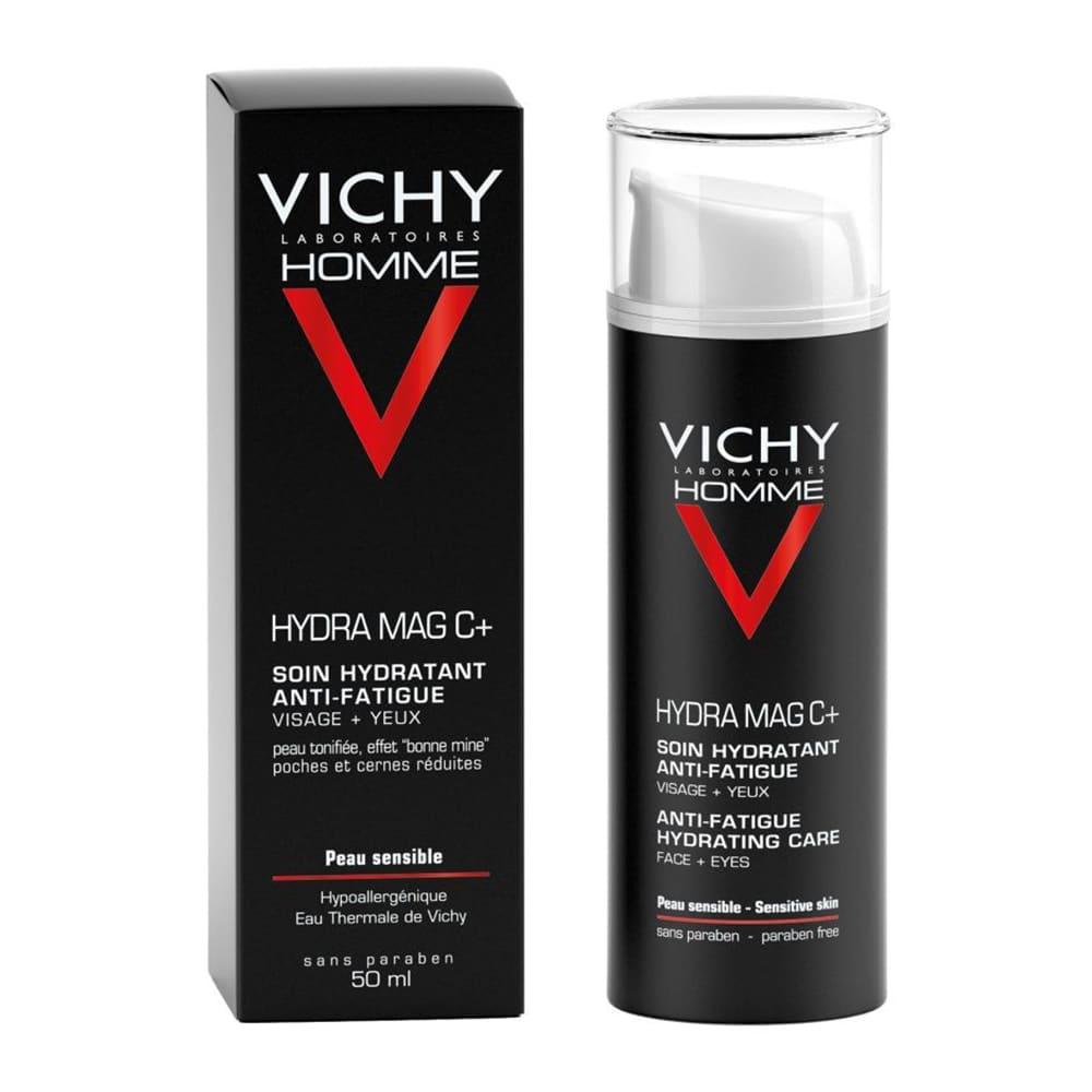 VICHY Homme hydra mag c + хидратантна крема против знаците на замор 50 ml