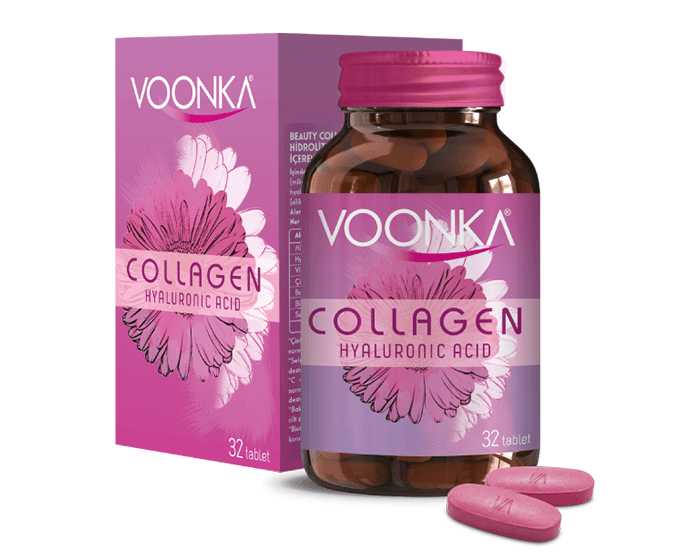 VOONKA COLLAGEN PRODUCTS Колаген со хијалуронска киселина, 32таб.