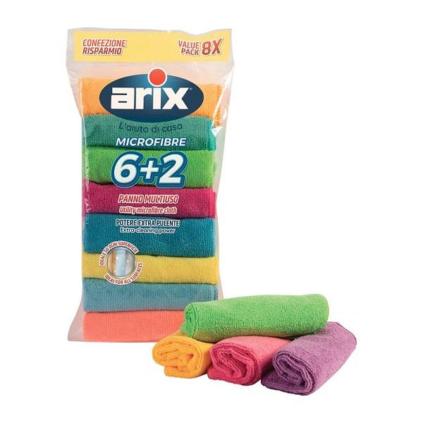 ARIX Повеќенаменска крпа од микрофибер 6+2