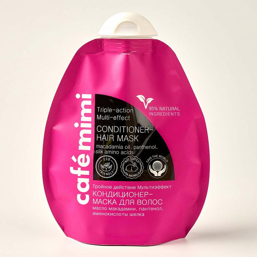 CAFEMIMI Маска за коса (регенератор 3 во 1, масло од макадамија и пантенол) 250 мл