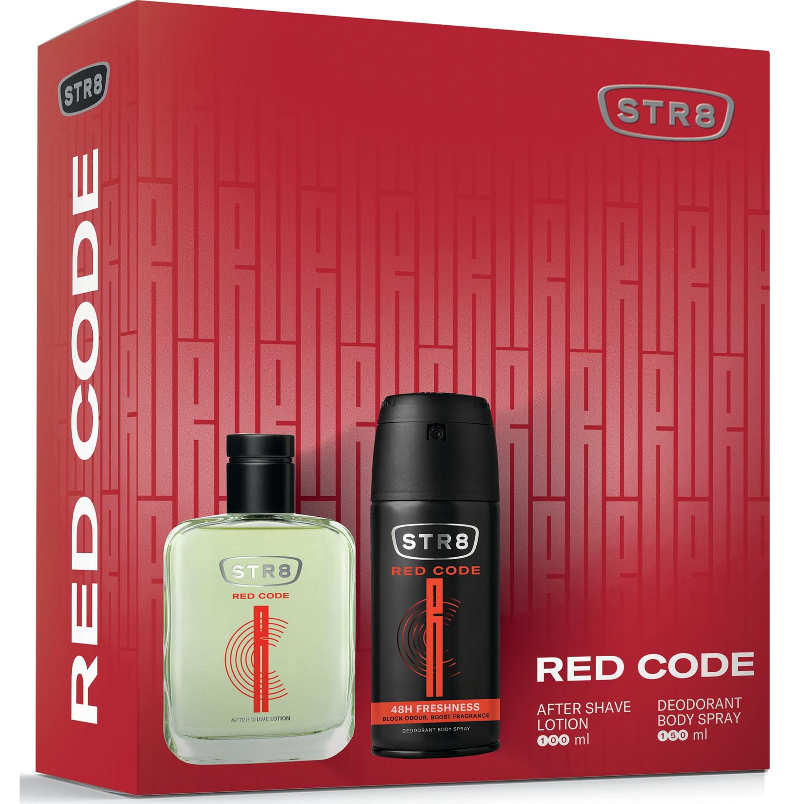 STR8 RED CODE After Shave 100мл+ дезодоранс 150мл