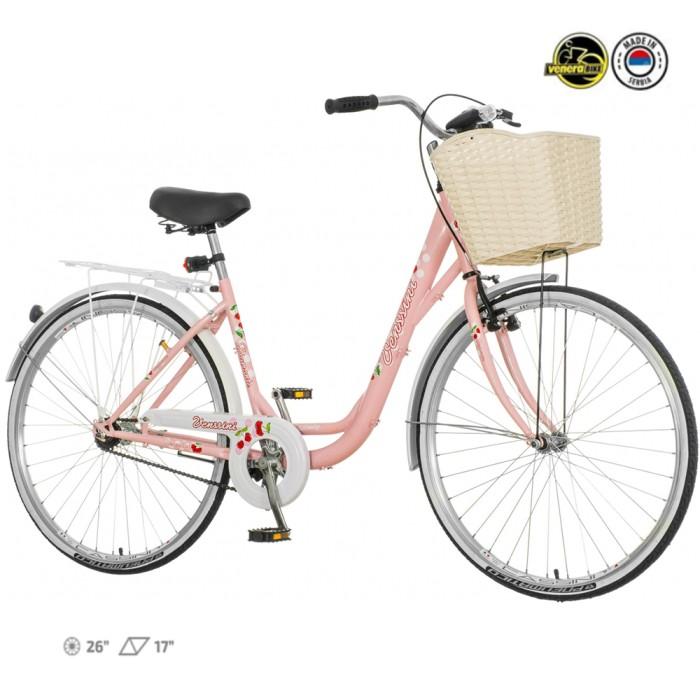 VENSSINI Велосипед розе 26"/17" diam264kk18 26.3/8/17''