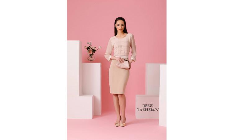 ASTIBO Фустан Ла Спезиа/А - Елегантен модерен во нежна боја