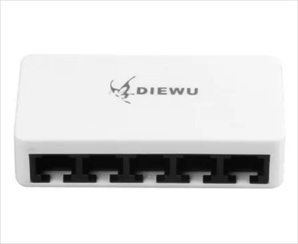 Slike DIEWU TECHNOLOGY Приклучок net switch diewu 5-port 10/100 txe070 mini