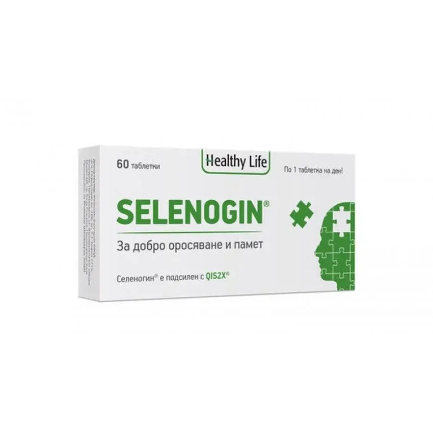Slike HEALTHY LIFE Selenogin 60 таблети за циркулација на крвта и меморија