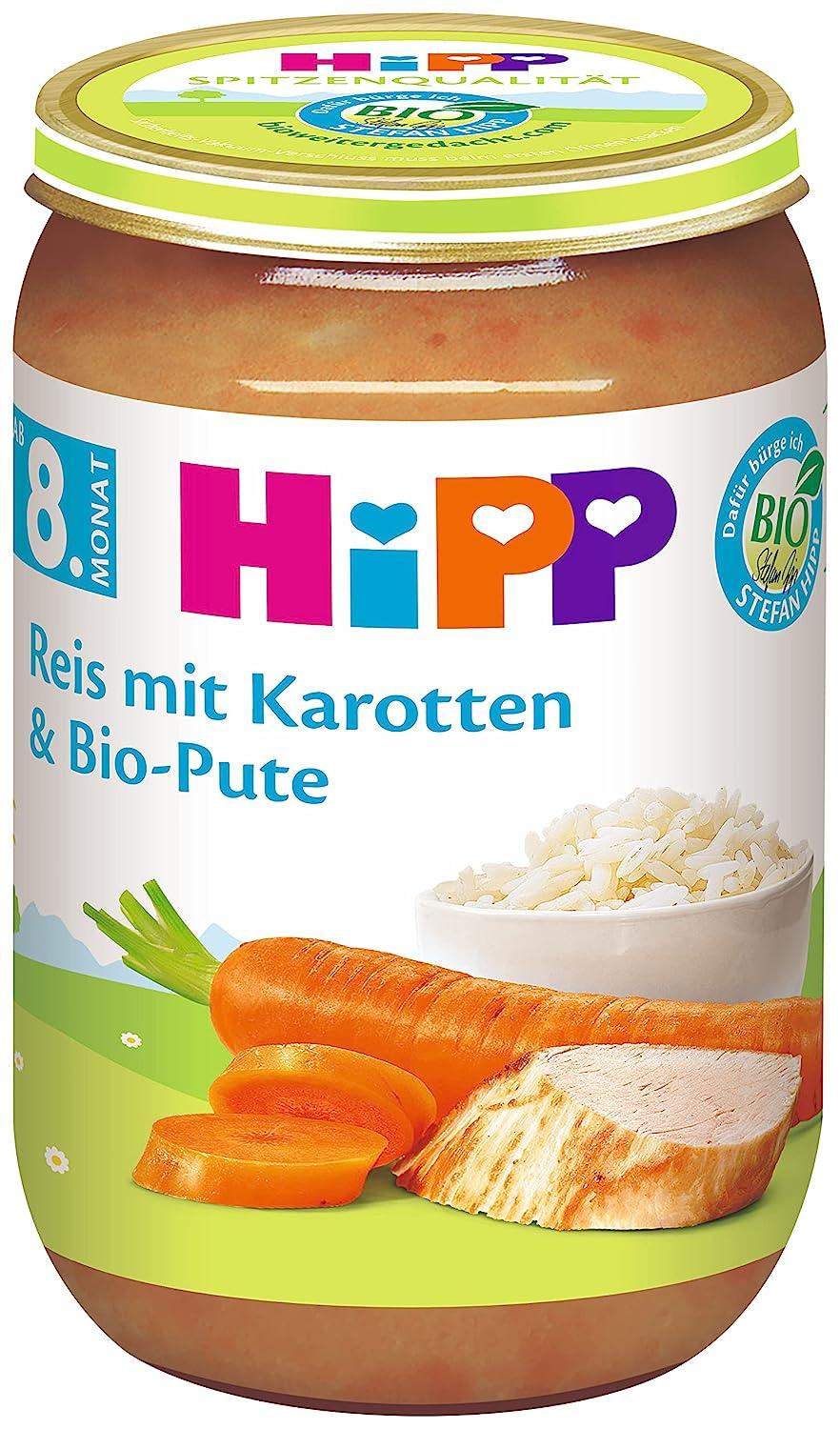 Slike HIPP 6143/255 телешки оброк со ориз и морков каша 190 g