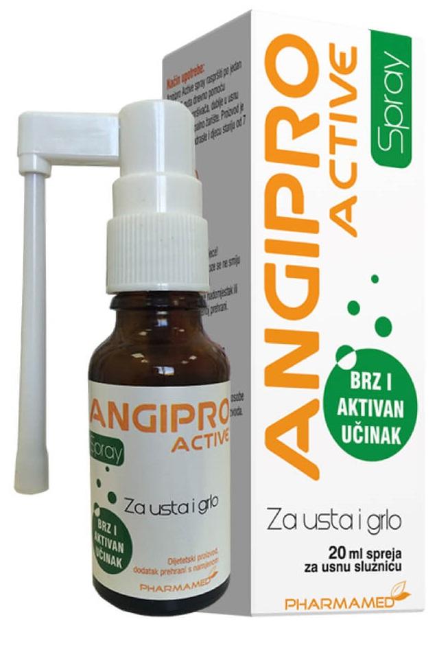 Slike PHARMAMED Angipro active spray ангипро актив спреј, 20 ml