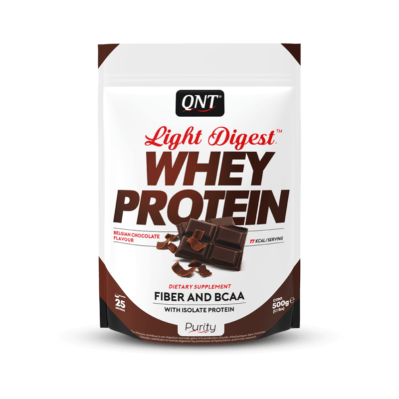 QNT Протеин Light digest Whey protein 500g+500g = 1+1 Чоколада