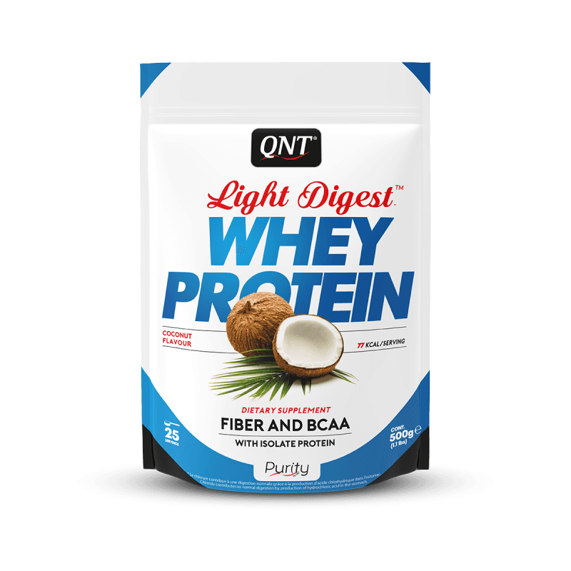 QNT Протеин Light digest Whey protein 500g+500g = 1+1 Кокос