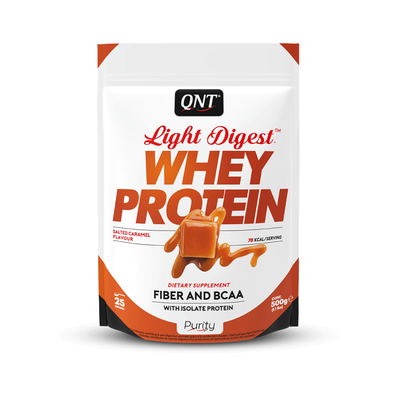 QNT Протеин Light digest Whey protein 500g+500g = 1+1 Солен карамел