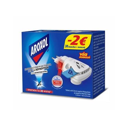 AROXOL Електричен апарат + 30 таблети рефил за инсекти