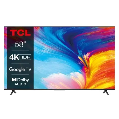 TCL Телевизор 58P638K 58" 4K Smart TV, HDR, Ultra HD, Android,Frameless F