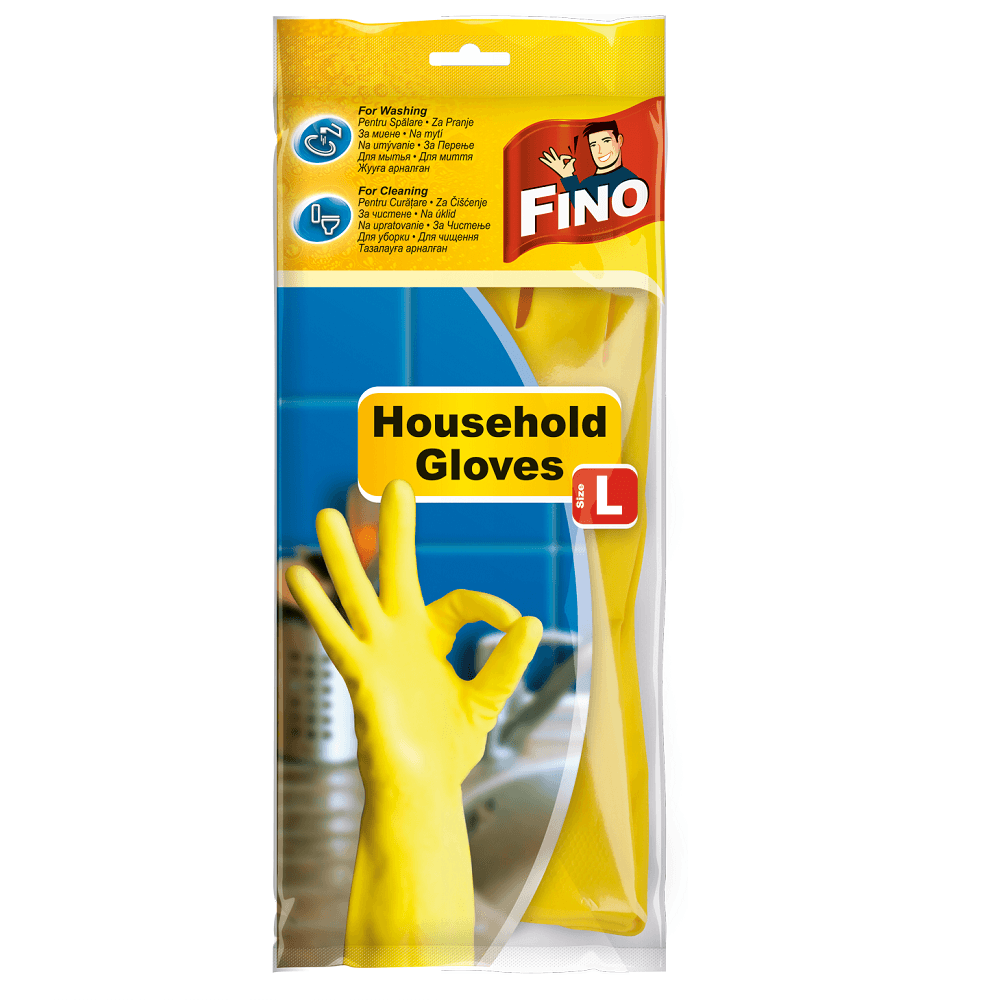 Slike FINO Кујнски ракавици L жолта