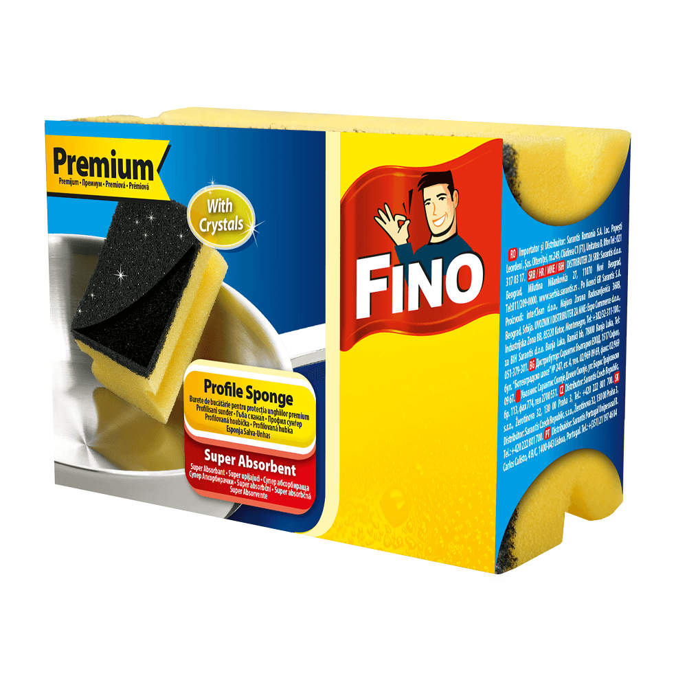 Slike FINO Профилиран сунѓер премиум жолт
